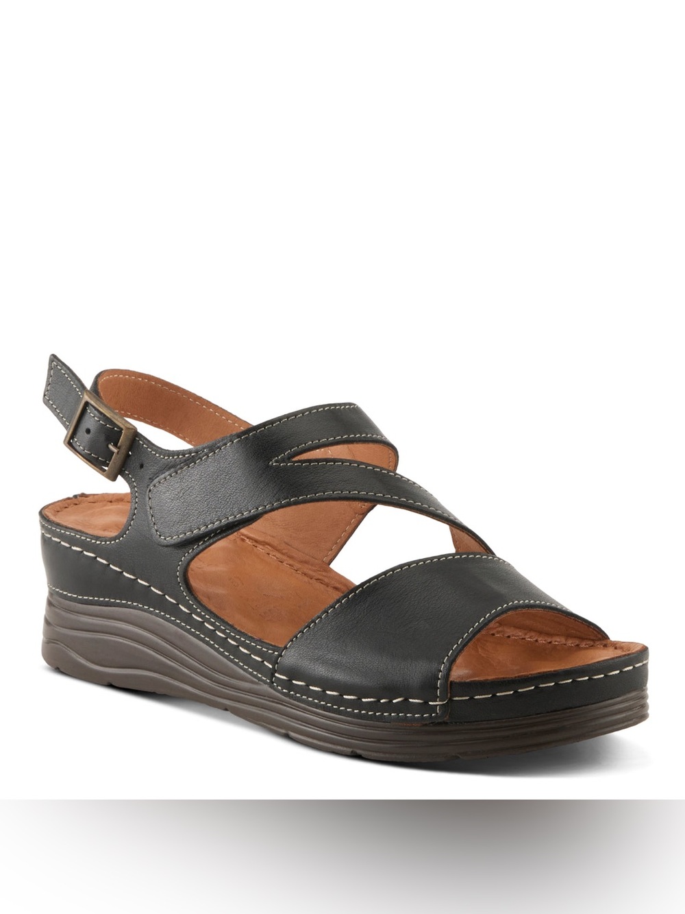 NWOB! Spring Step Griggs Sandal, BLACK, 37 (6.5-7)